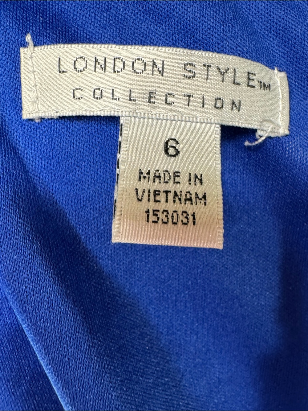 London Style Collection Vibrant Royal Blue Eyelet Fit and Flare Dress Size 6 - Picture 6 of 9